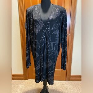 Isabel Marant Black Glitter Dress, with dolman sleeves. Size 38.